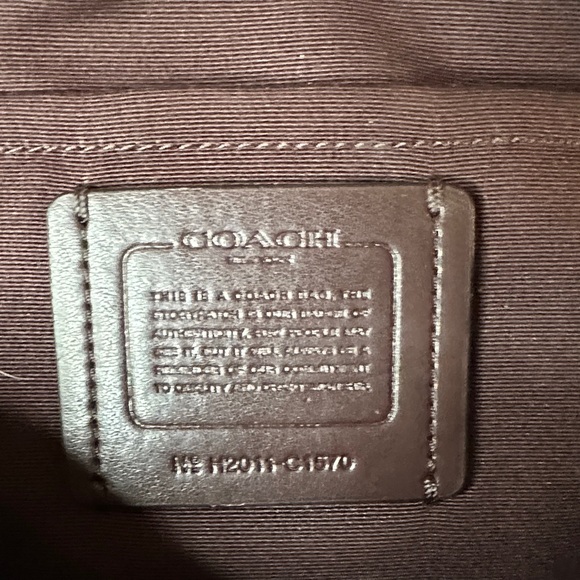 Coach Two-Tone Leather Crossbody Bag in Brown and Purple - Picture 4 of 10